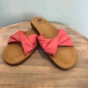 Billabong Malibu Flat Pink Sandal size 7.5